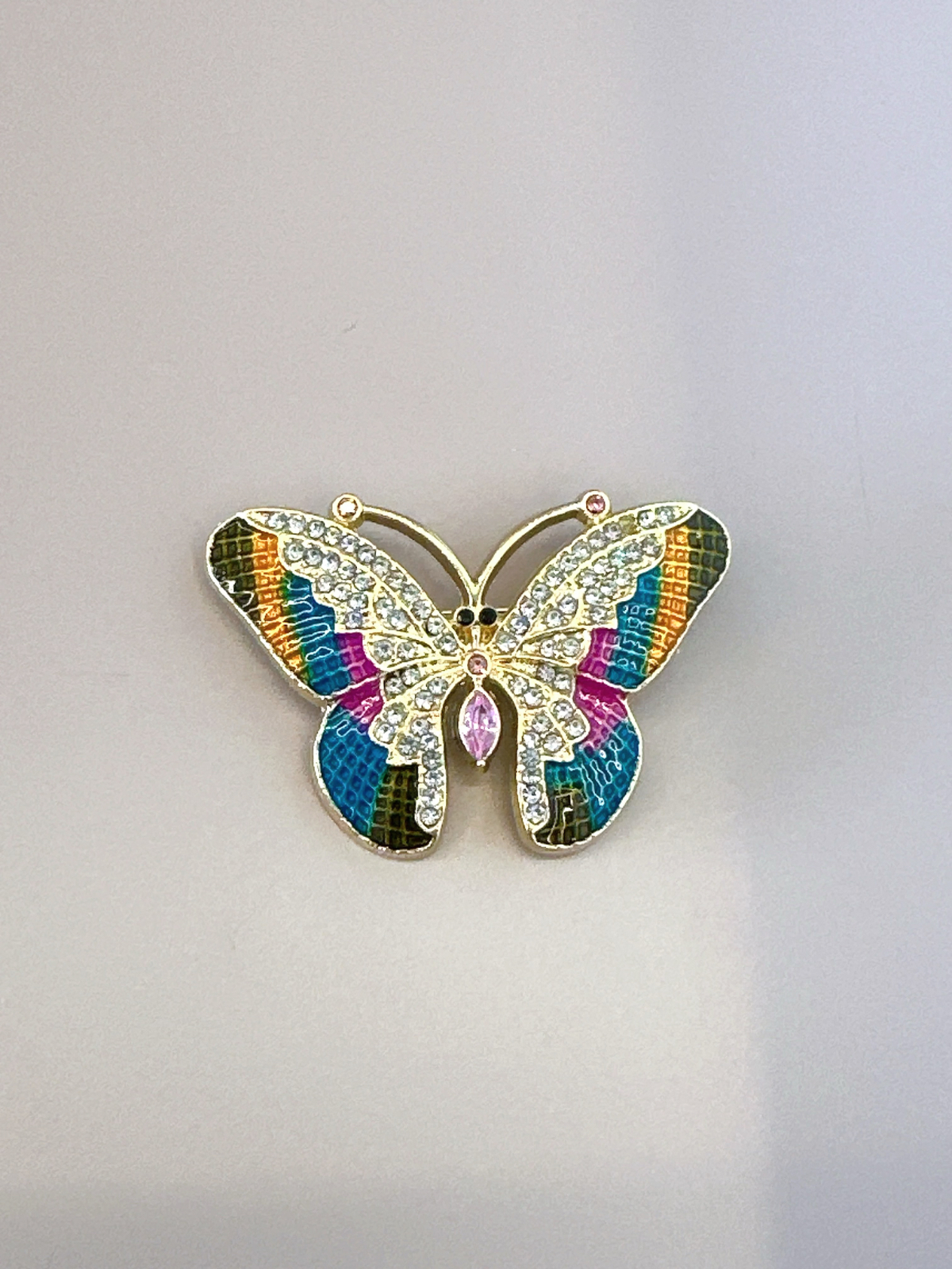 Imagem Broche borboleta colorida 