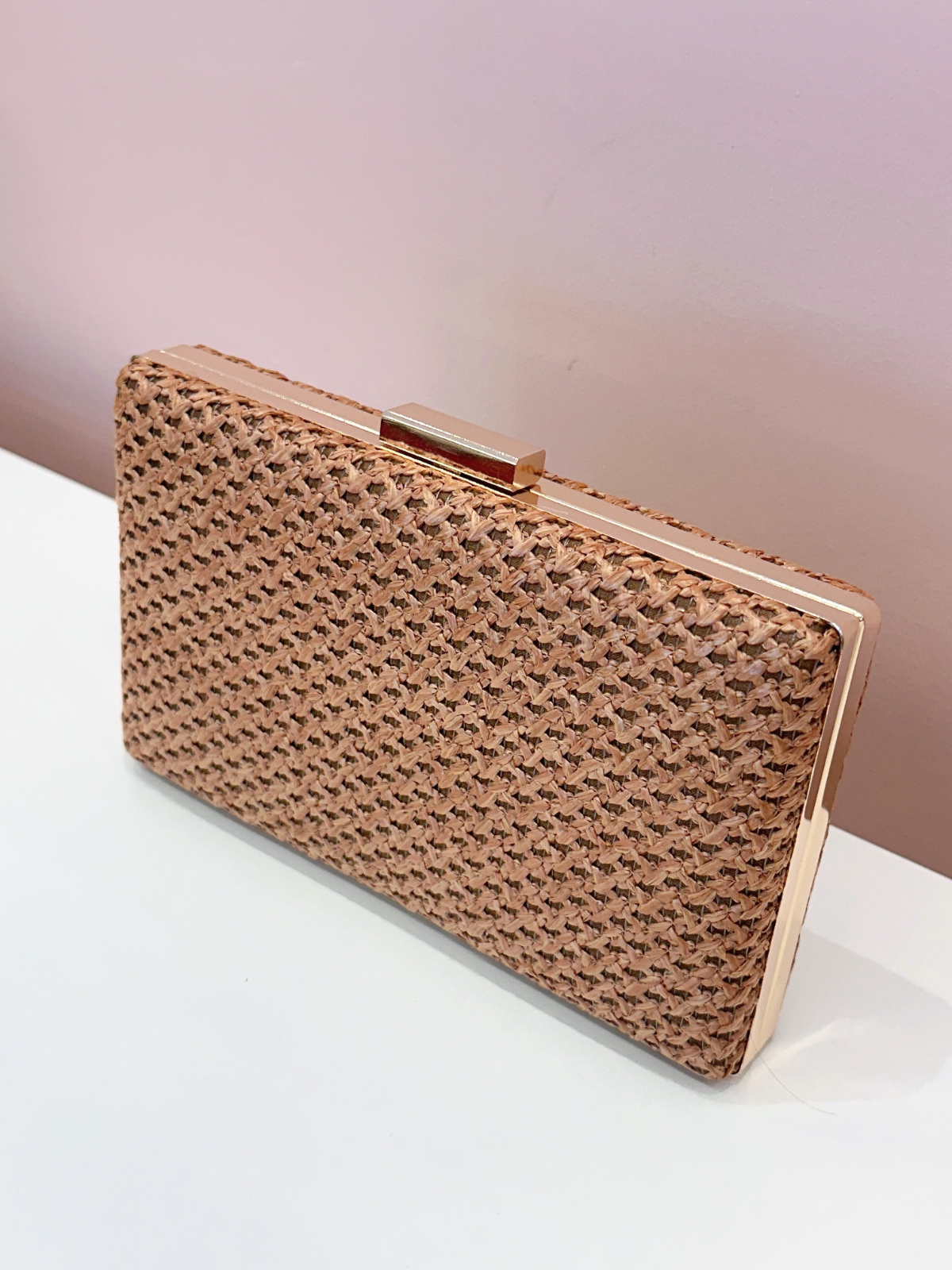 Imagem Clutch palha marrom 