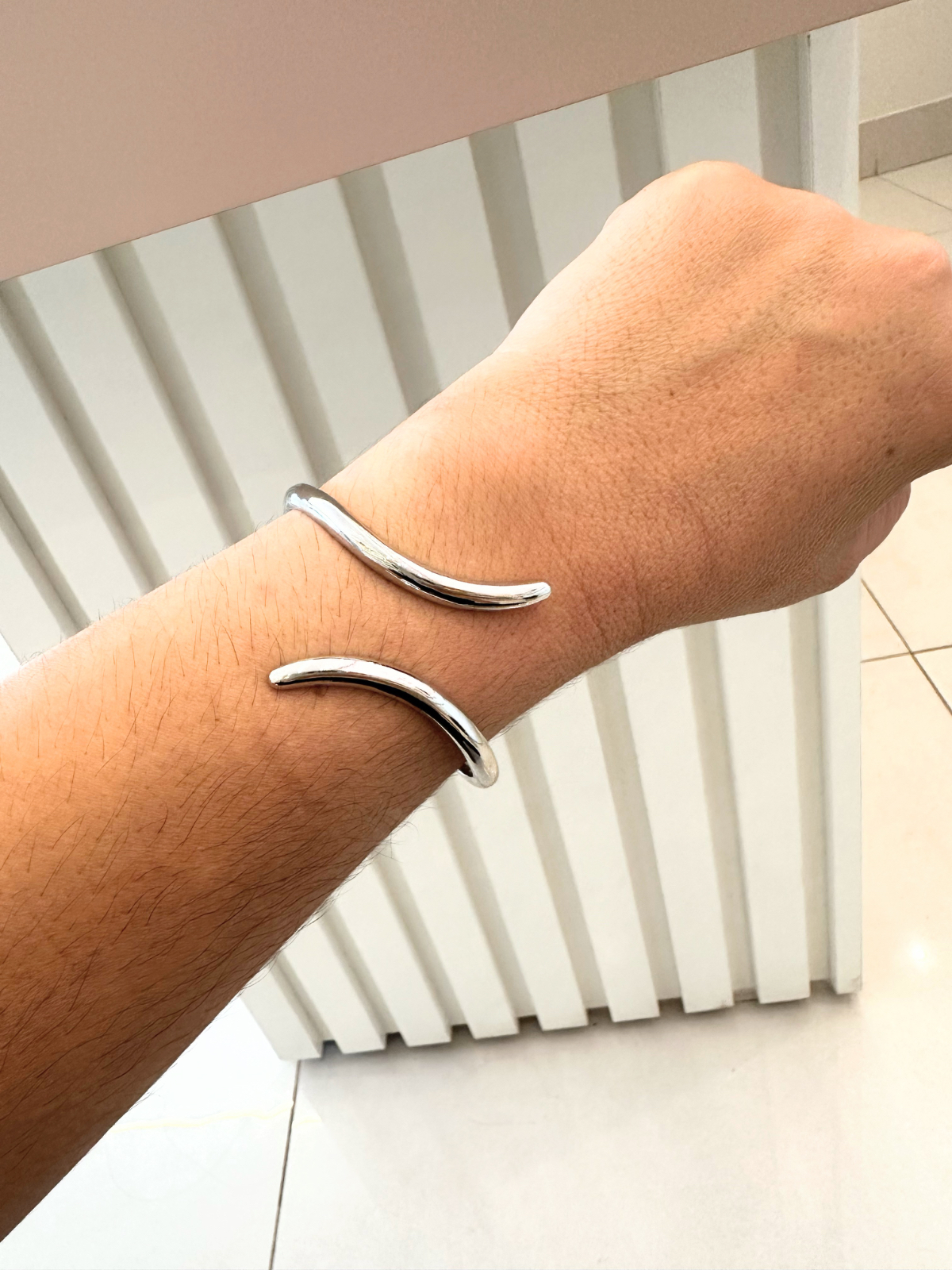 Imagem Bracelete 2 fios prata