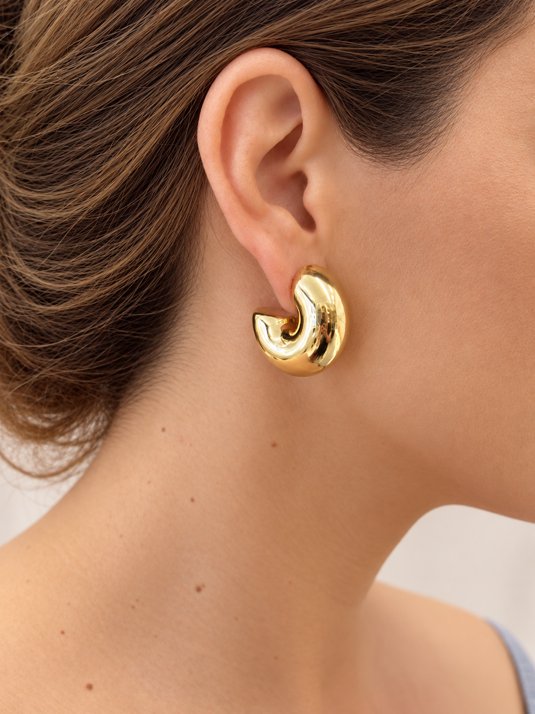 Imagem Argola bold dourada 