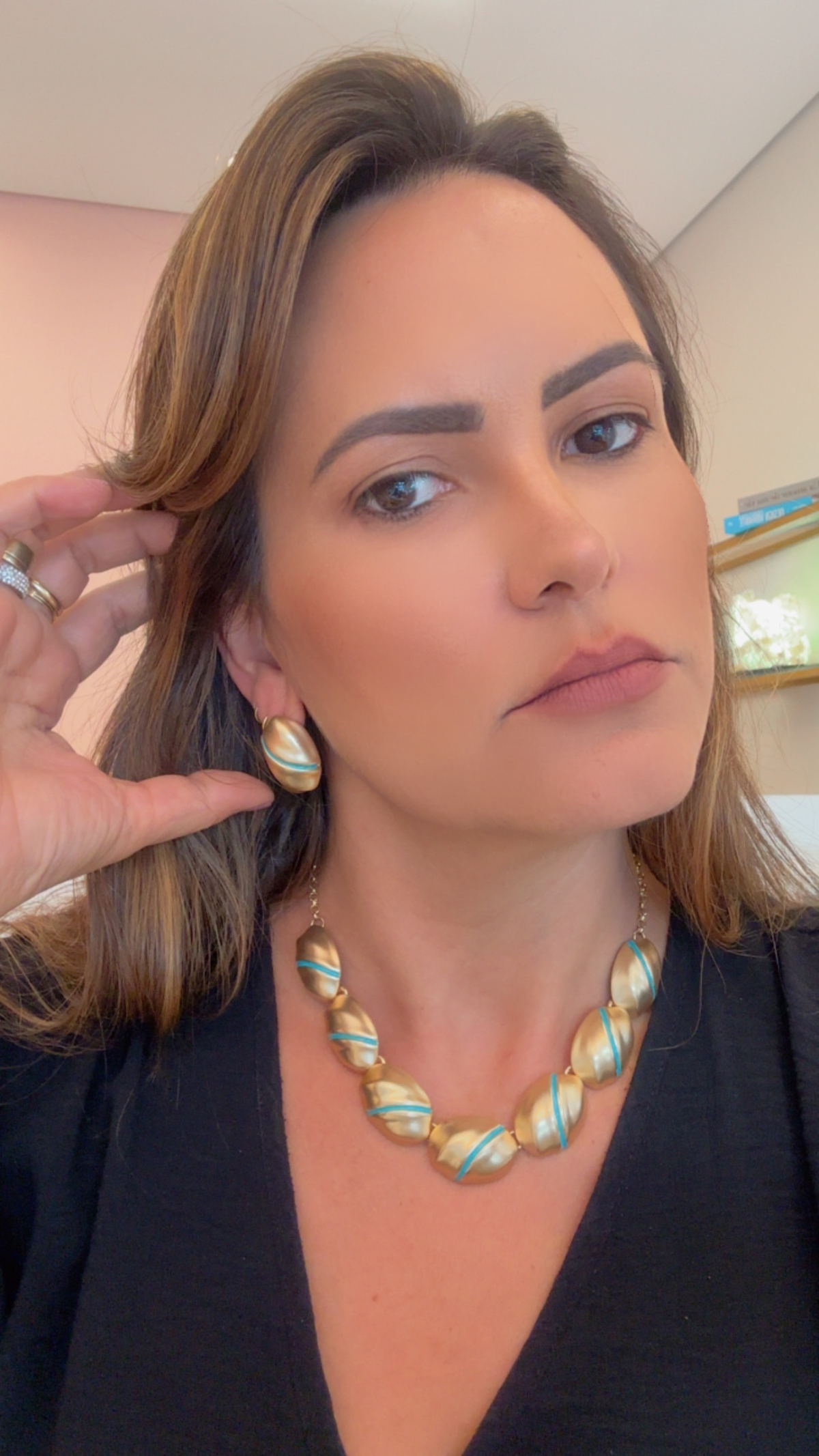 Imagem Conjunto fosco azul turquesa 
