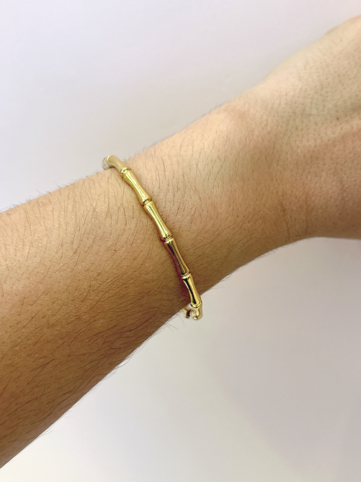 Imagem Bracelete bambu aço inox 