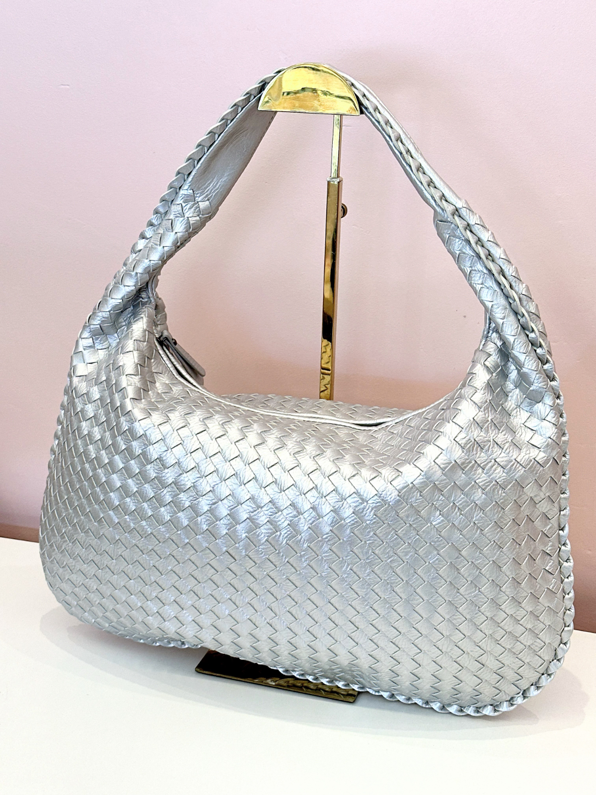 Imagem Bolsa tressê prata