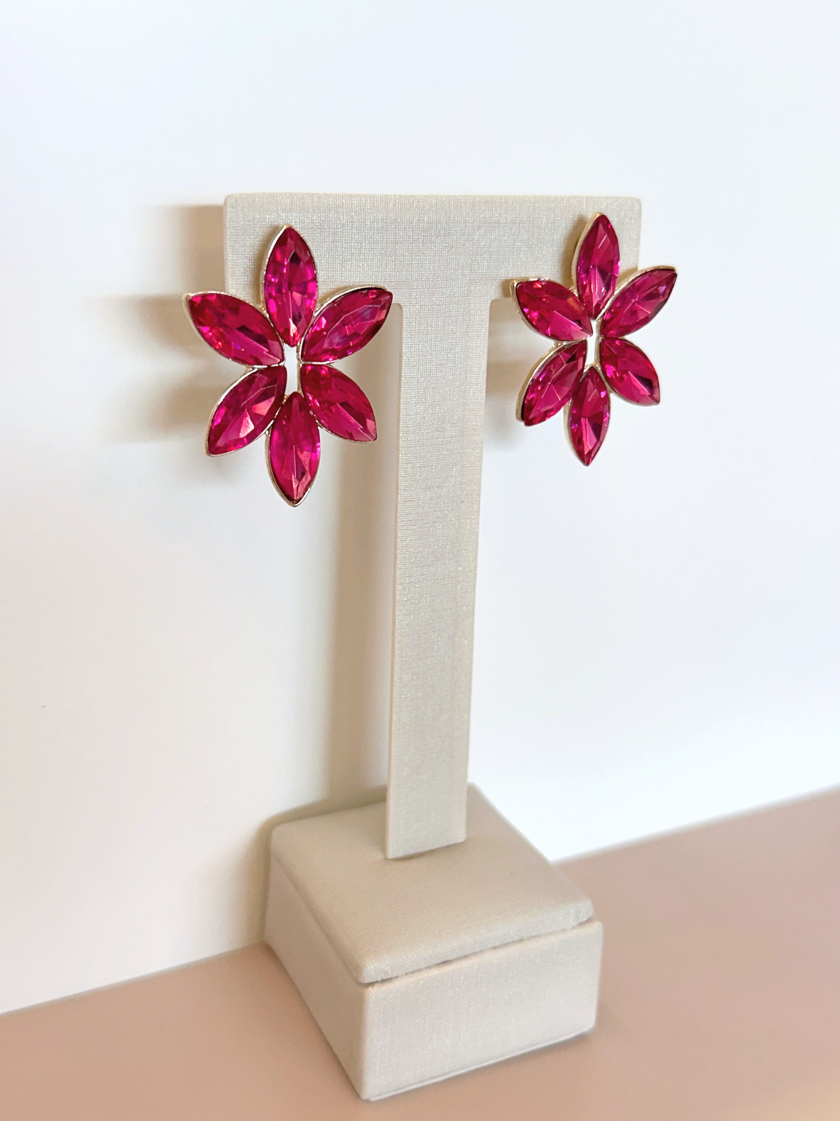 Imagem Brinco pink flor 