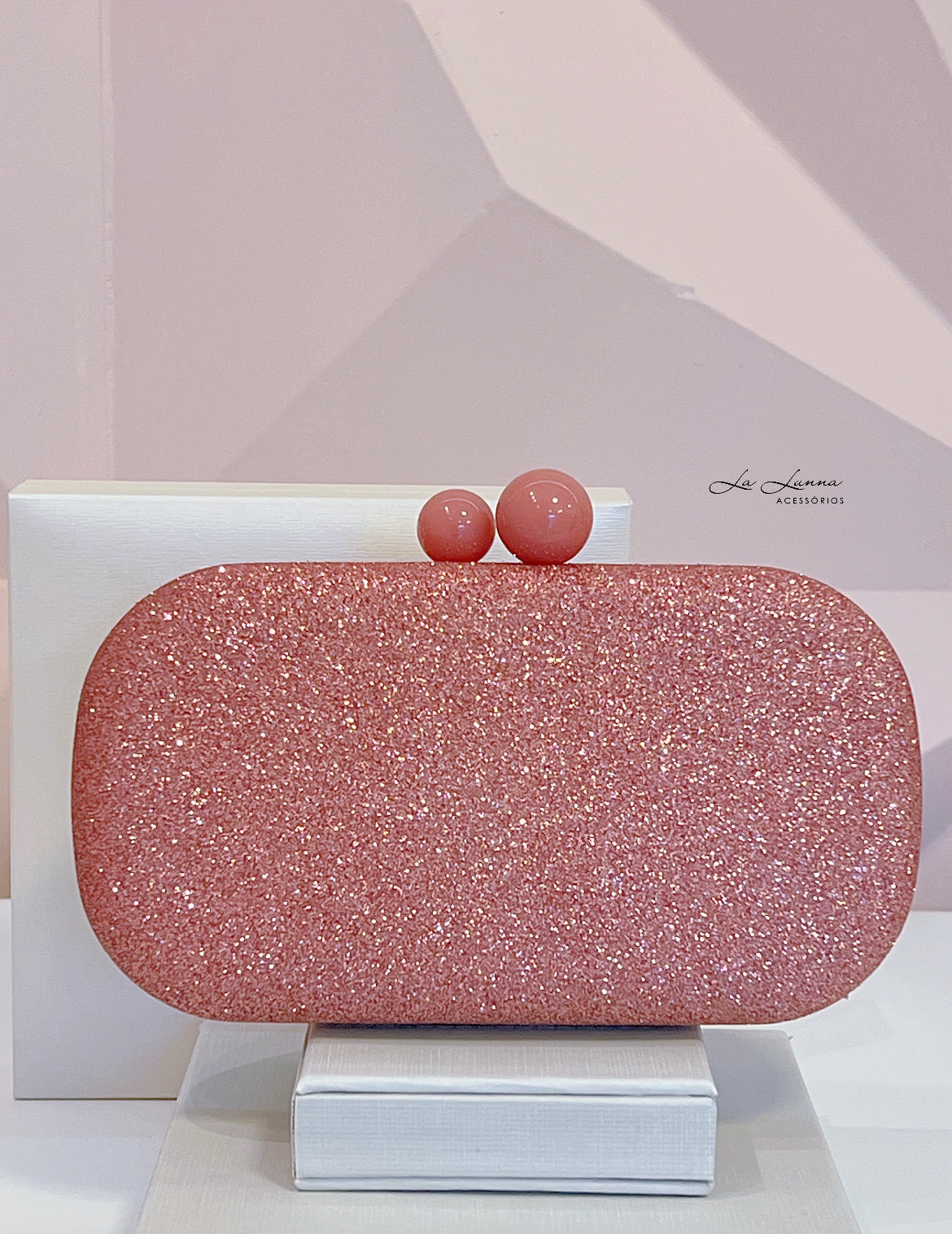 Imagem Clutch brilho rosa 