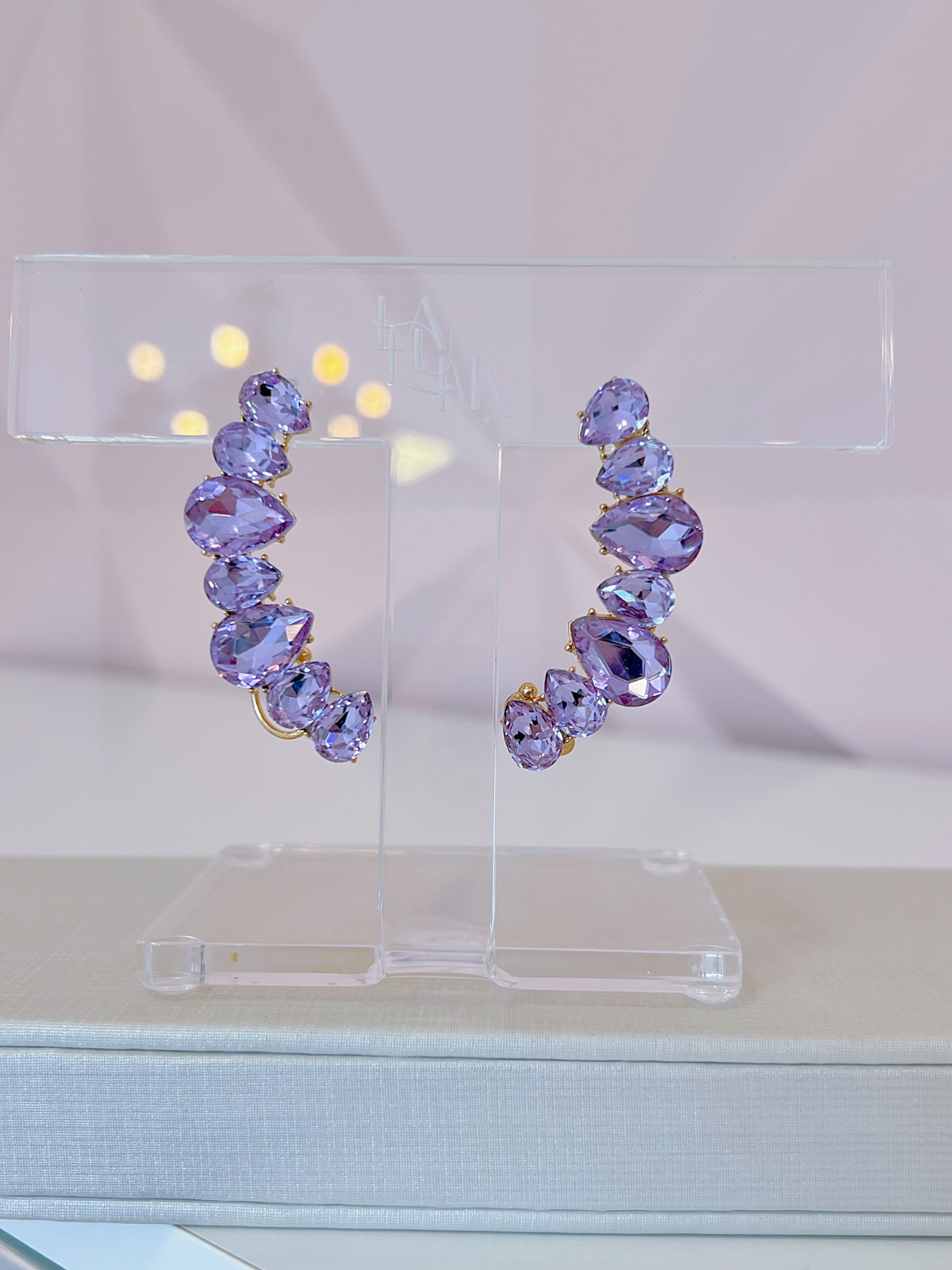 Imagem Brinco Ear Cuff lilás 