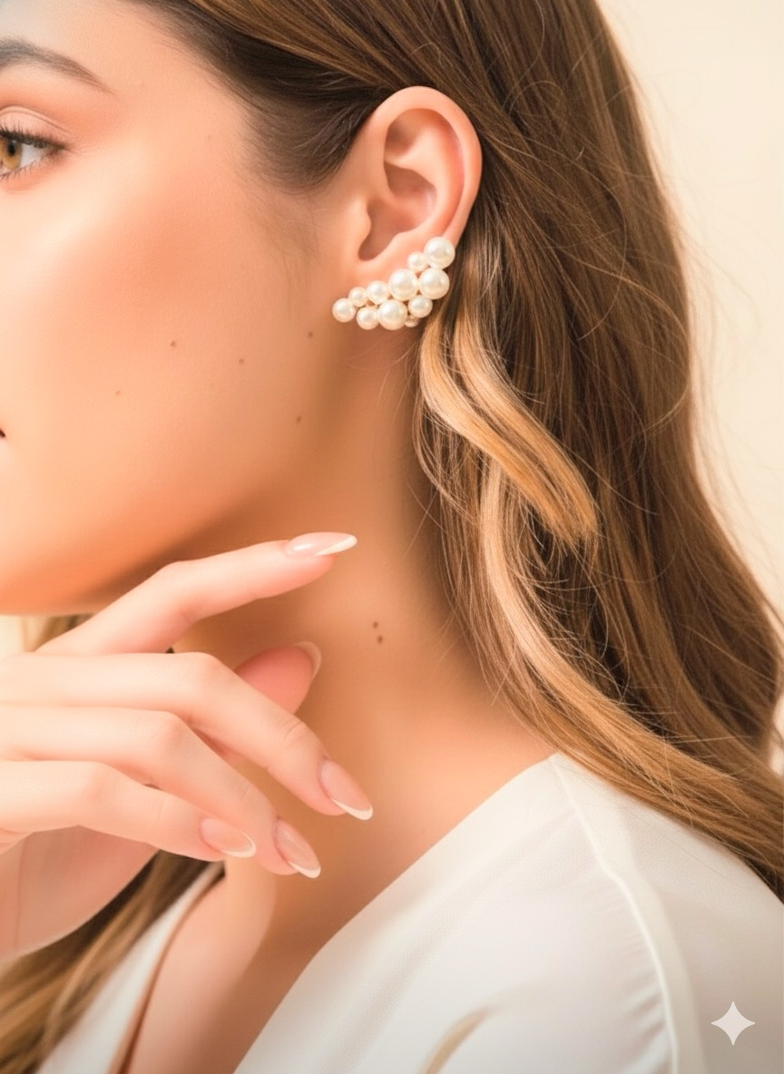 Imagem Ear Cuff pérolas 