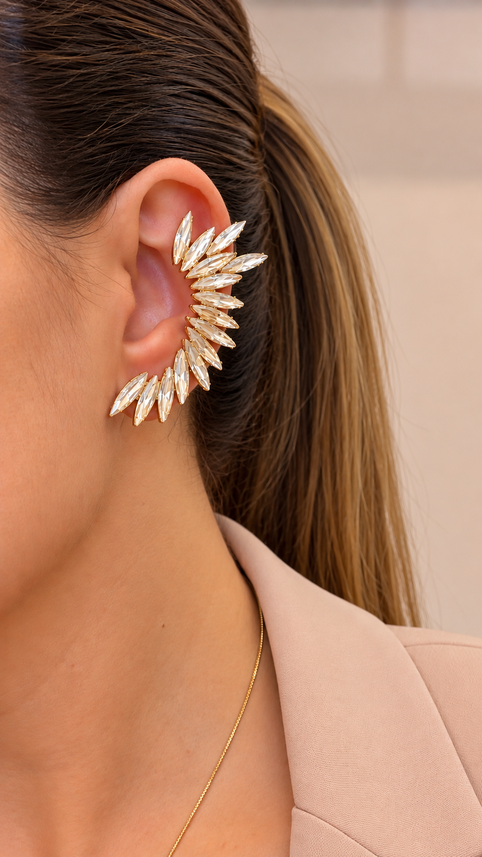 Imagem Brinco ear Cuff dourado 