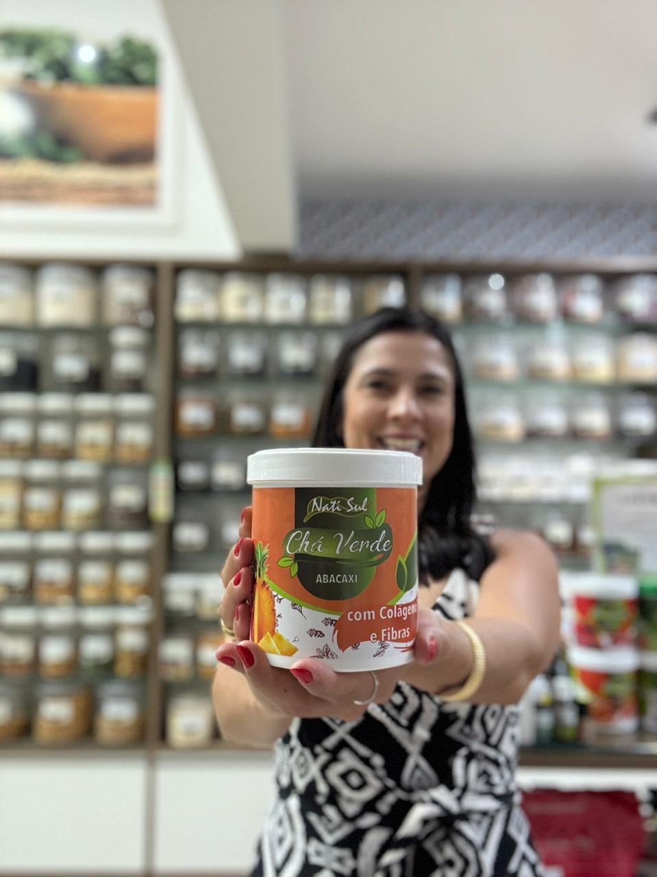 Imagem 5 Chá Verde Solúvel com Colágeno - Natisul - 250g *