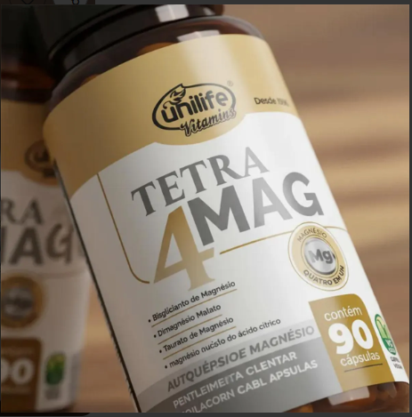 Imagem 1 Tetra 4 Mag Unilife 90 Cápsulas Sem sabor