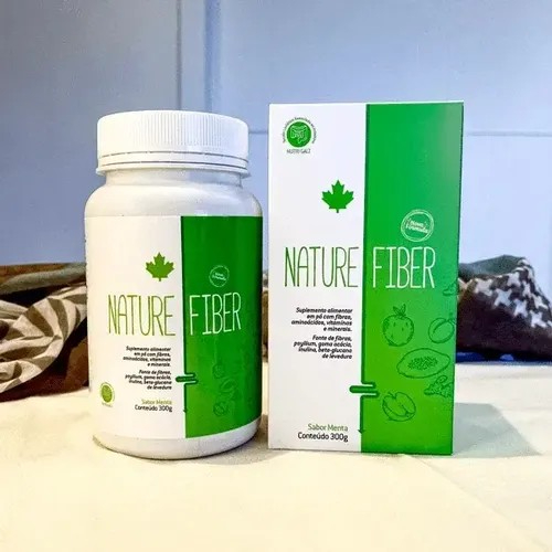 Imagem 2 Nature Fiber em Pó Sabor Menta - Nutriscience - 300g