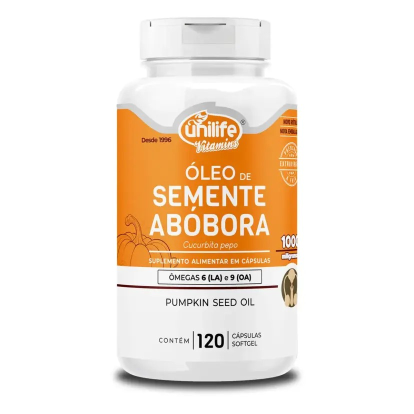 Imagem Óleo de Semente de Abóbora 1000mg - Unilife - Caps