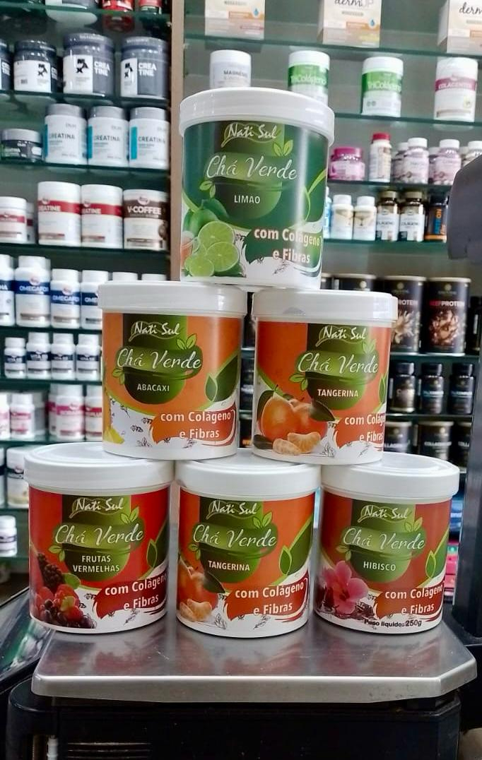 Imagem Chá Verde Solúvel com Colágeno - Natisul - 250g *