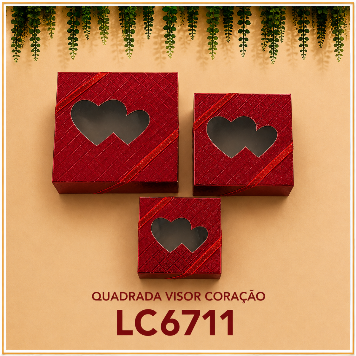 Imagem 5 Caixa Coração KIT 3 Peças