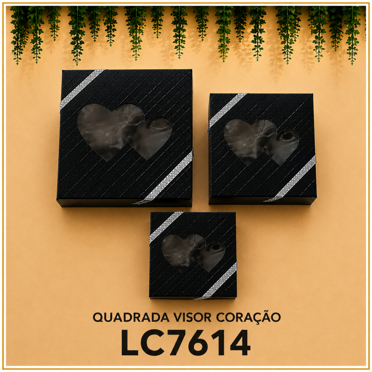 Imagem 6 Caixa Coração KIT 3 Peças