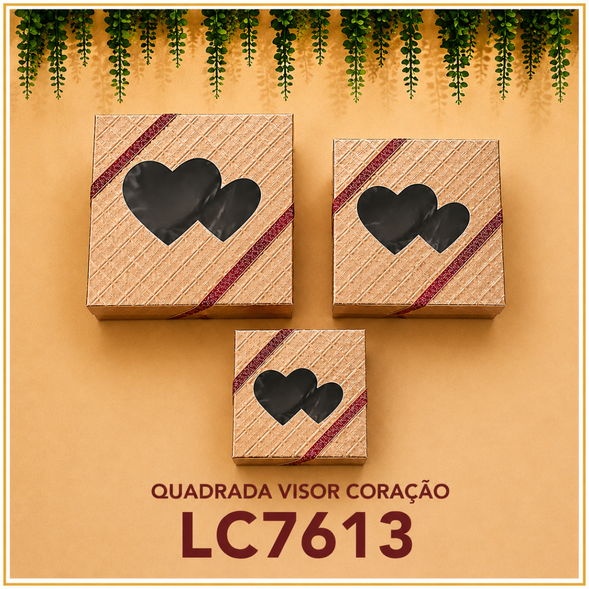 Imagem 7 Caixa Coração KIT 3 Peças