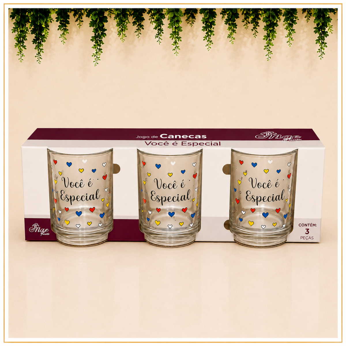 Imagem Caneca de Vidro Adesivada