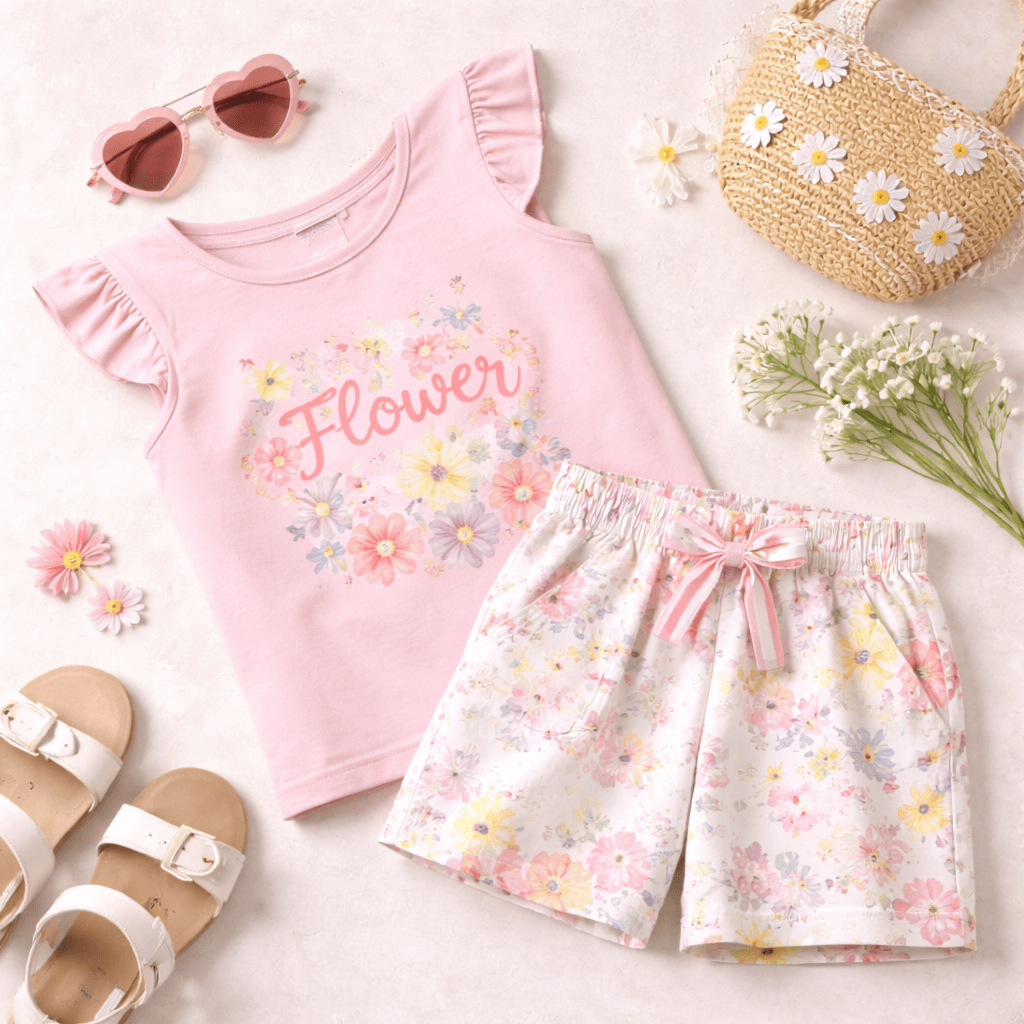 Imagem 1 Conjunto Menina Flower