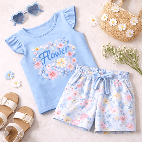 Imagem 3 Conjunto Menina Flower