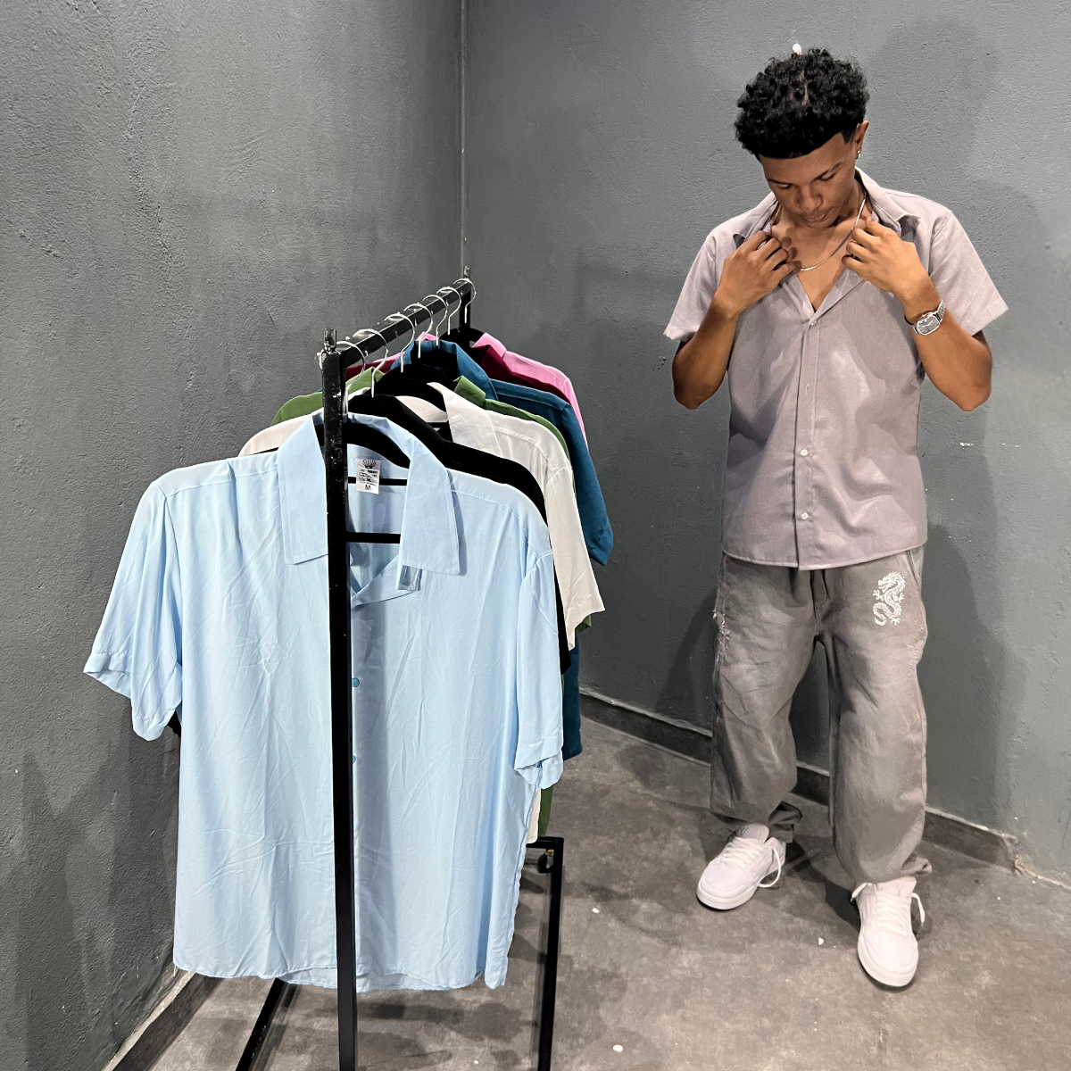 Imagem CAMISA DE BOTÃO VISCOSE
