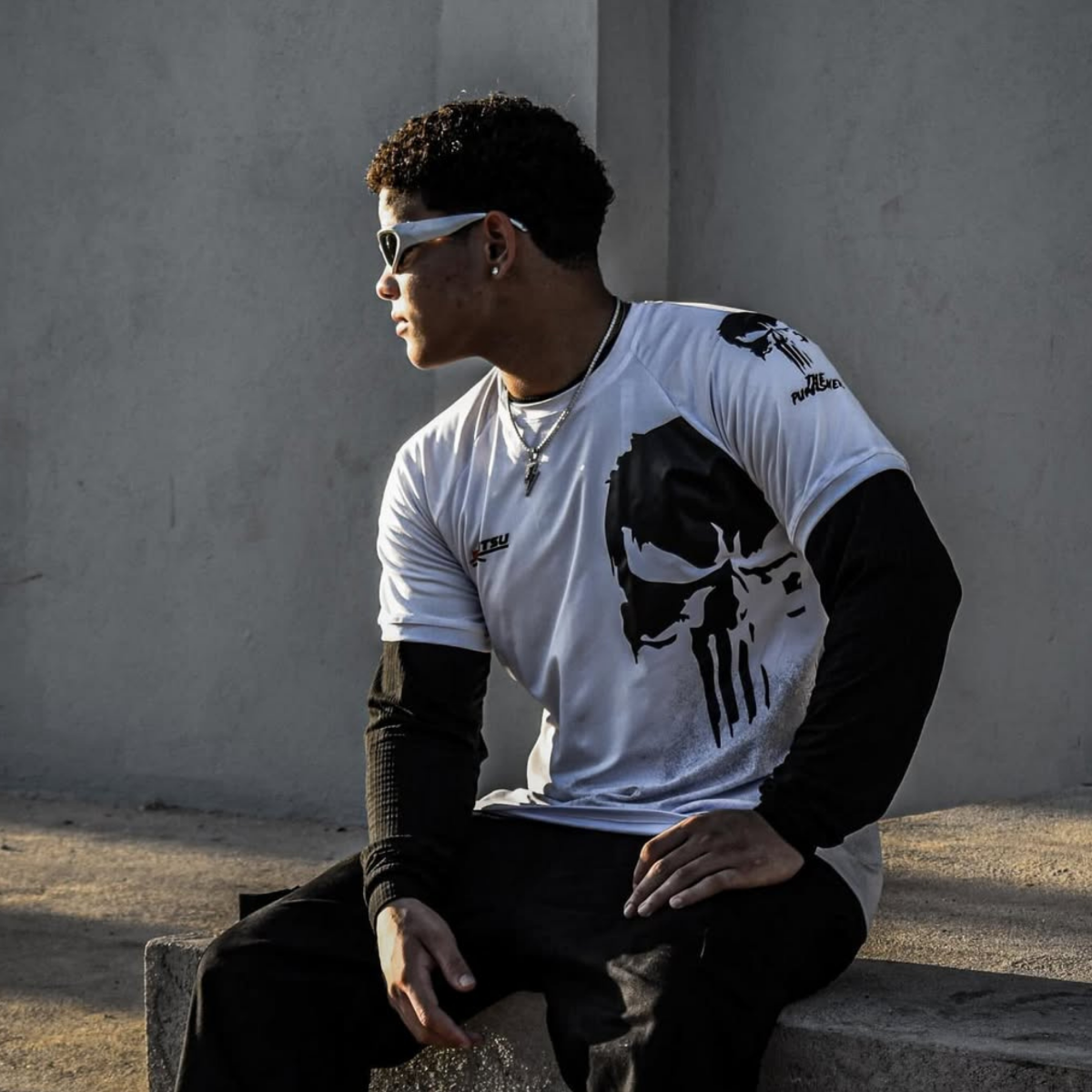 Imagem CAMISA TREINO COMPRESSÃO BLACK SKULL