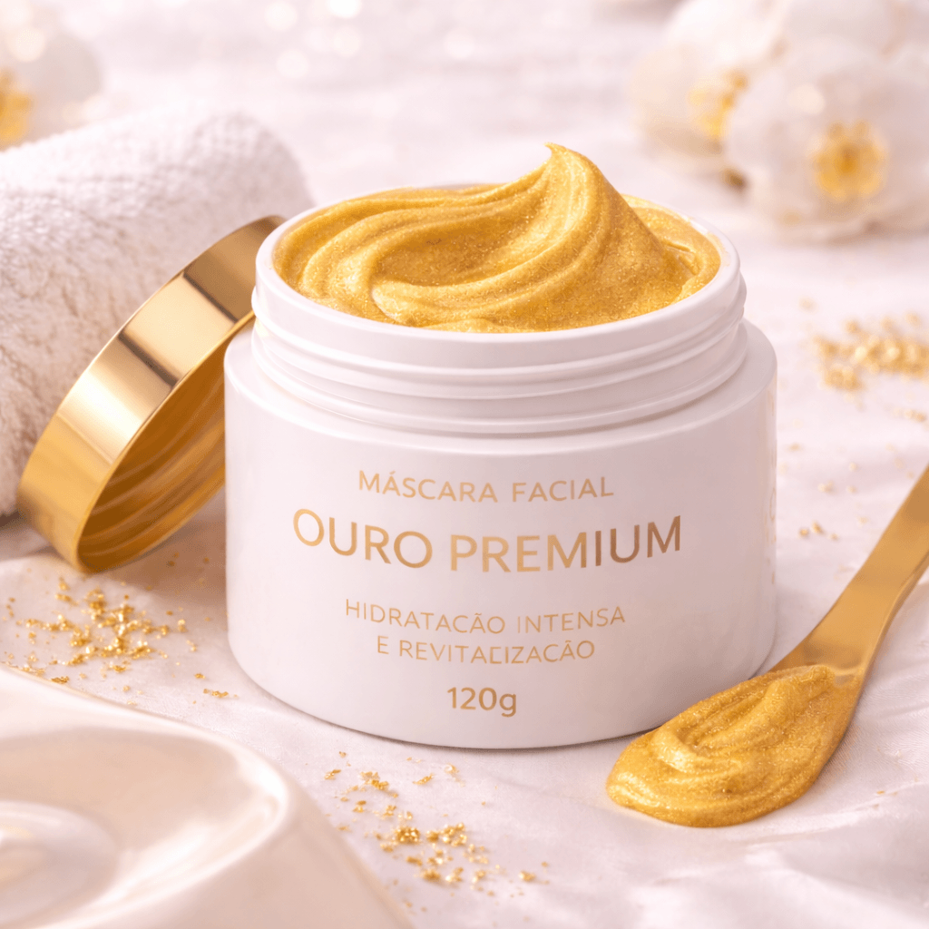 Imagem 4 Máscara Facial Ouro Premium
