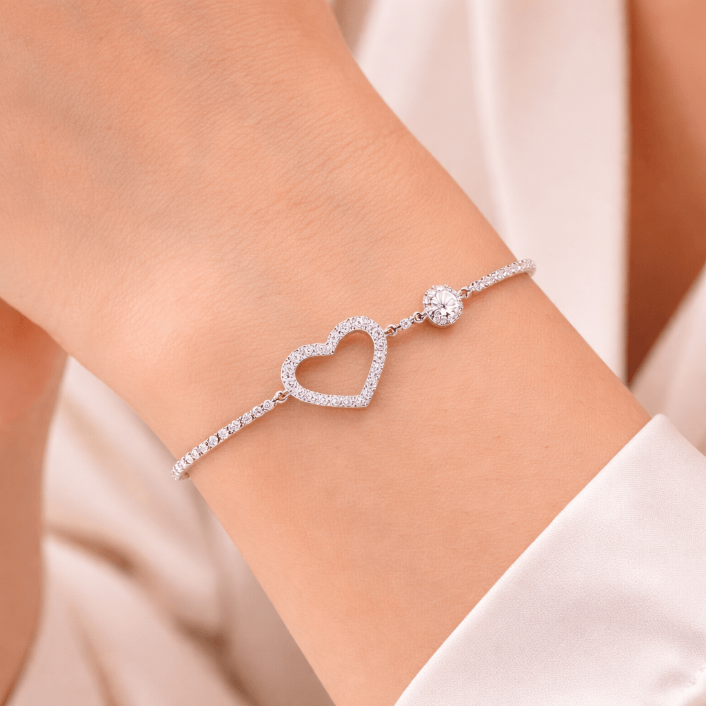 Imagem 4 Pulseira Coração com Ponto de Luz