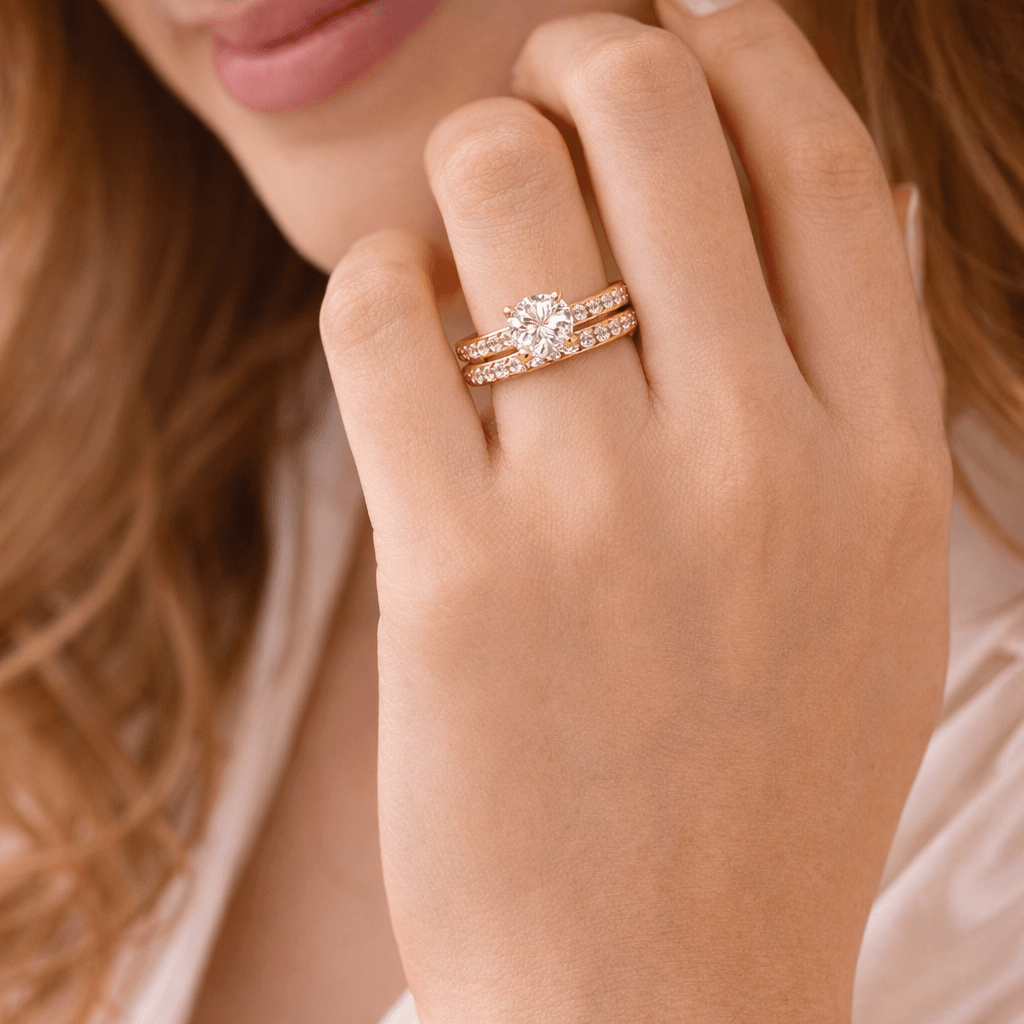 Imagem 1 Conjunto Anel Love + Aparador 